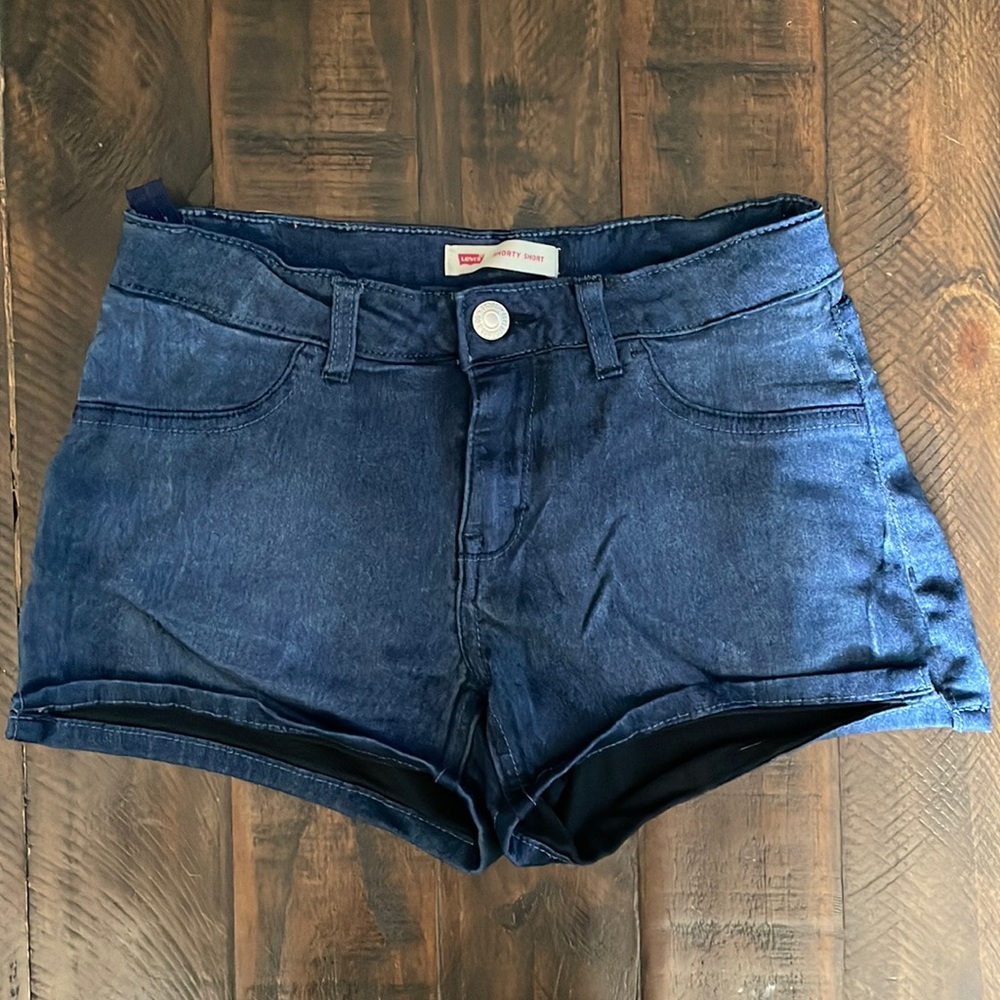 LEVI’S shorty short blue size 14 GUC